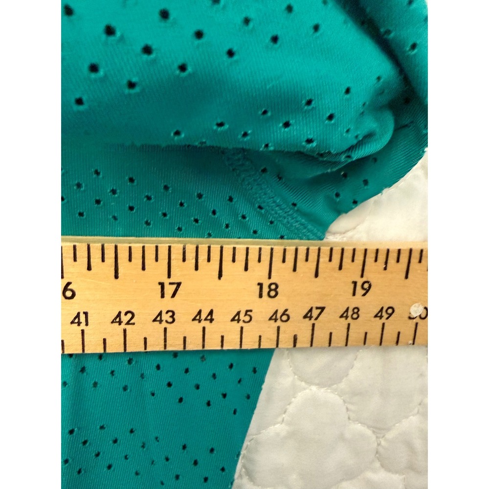Zyia Active Womens Teal Perforated Long Sleeve Training Top Medium - Picture 7 of 7